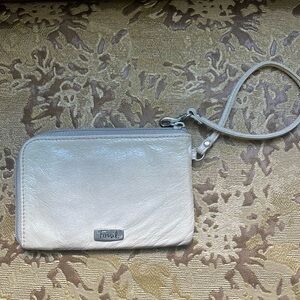Fossil Sasha Gray Leather Wristlet